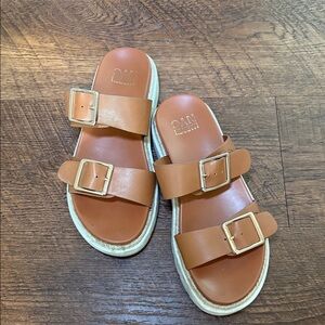 Steven Madden Brown Platform Sandals Size 8.5